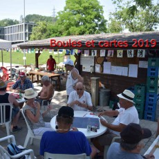 Boules et cartes 2019